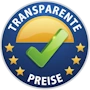 Transparente Preise Siegel
