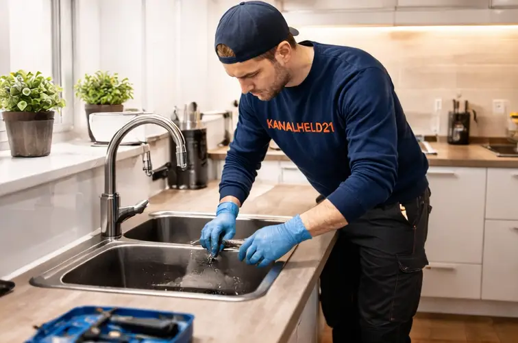 Verstopfte Küchenspüle professionell reinigen