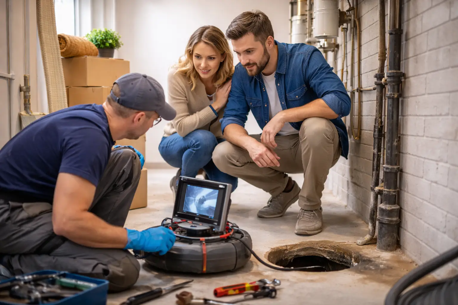 Haus Rohr Inspektion